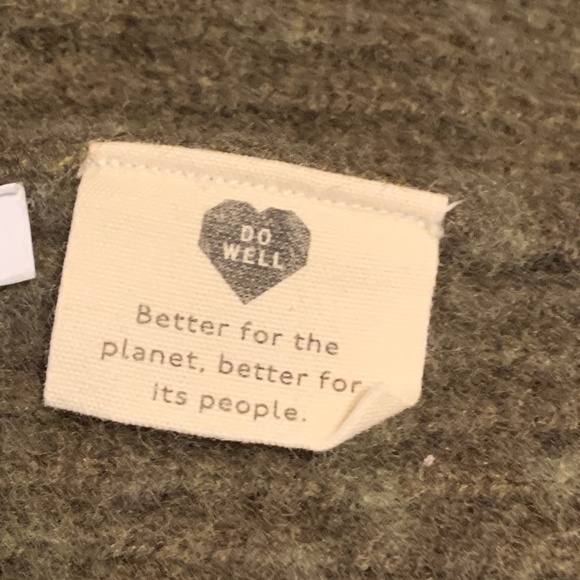 Madewell Henley Sweater Mini Dress Merino Wool Knit Pullover Olive Green Sz S - Picture 4 of 9